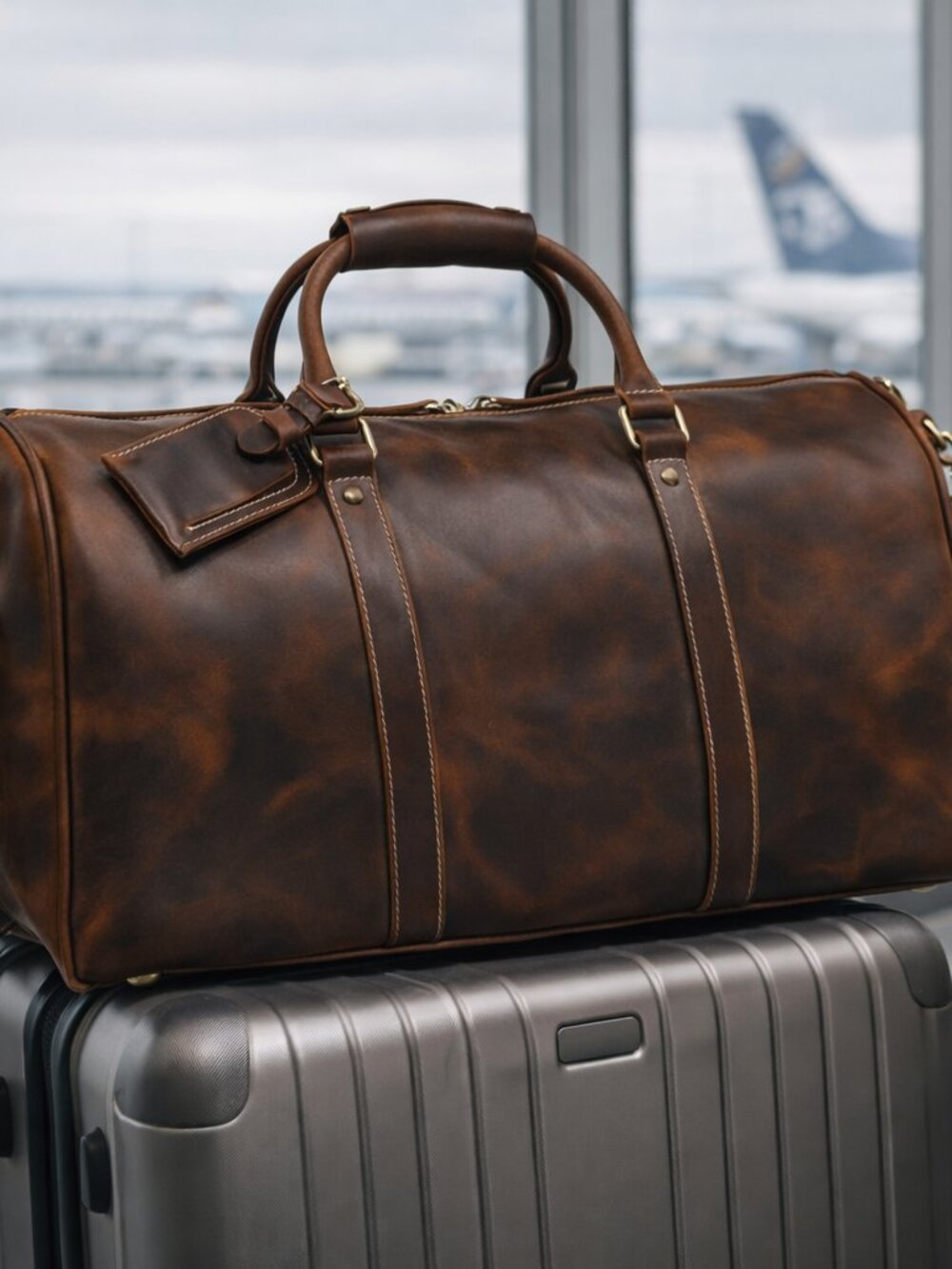 Saddle Weekender Bag (Vintage) 20”*10.5”*10.5” inches (L*W*H) - Picture 5 of 10